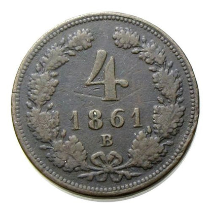 Ferenc József 1861B 4 krajcár