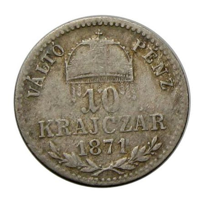 Ferenc József 1871GyF 10 krajcár
