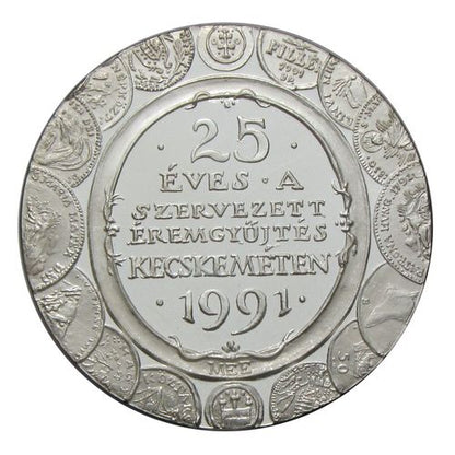 MÉE Kecskemét 1991 Katona József emlékérem PP